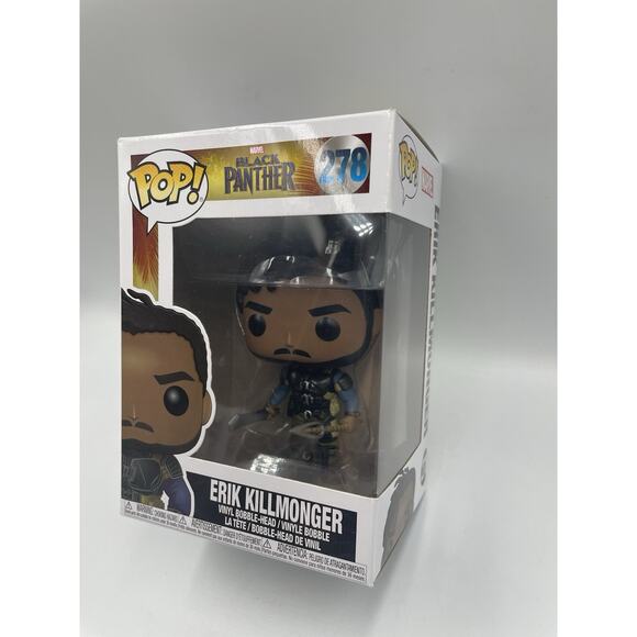 Erik Killmonger Funko Pop! #278 Black Panther - Fast Shipping! - Picture 5 of 7